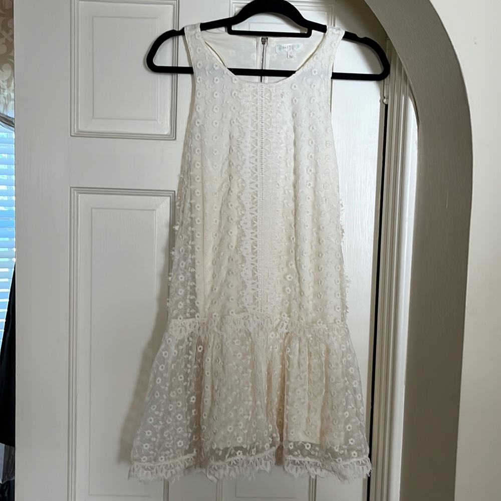 Cute white mini dress